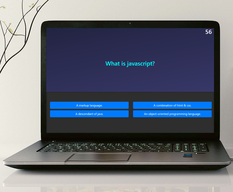 Code Quiz Screenshot